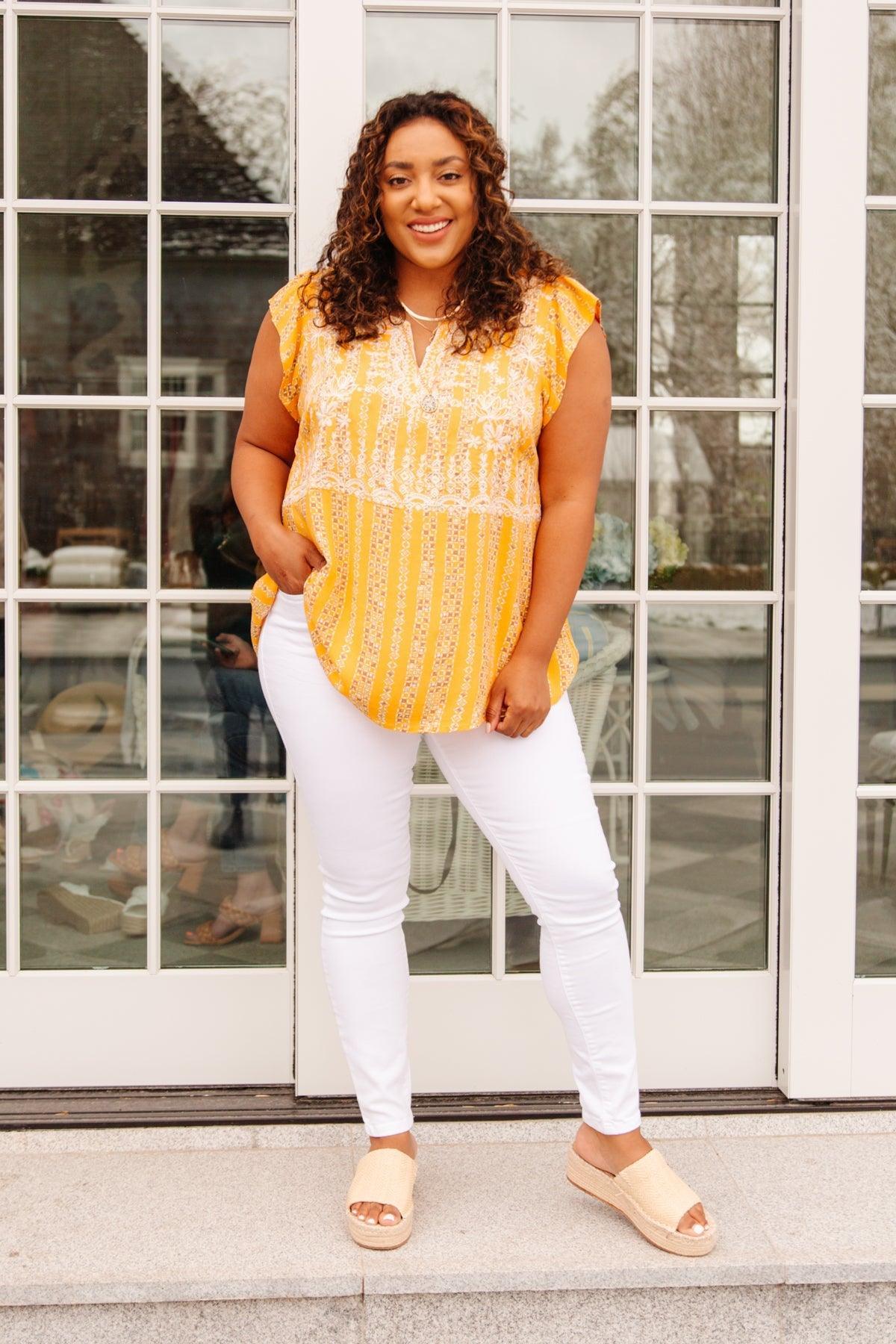 Hazel Blues® | Mellow Yellow Blouse - Hazel Blues®