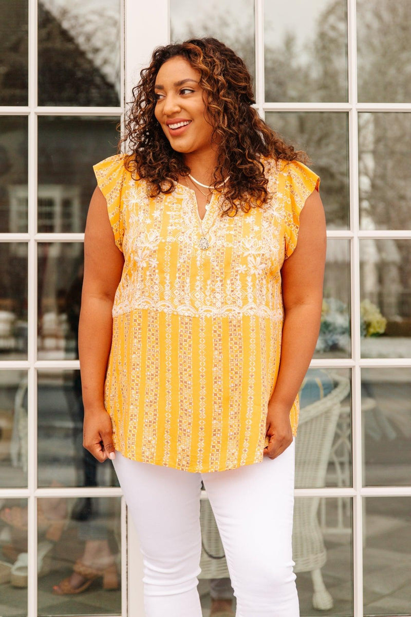 Hazel Blues® | Mellow Yellow Blouse - Hazel Blues®