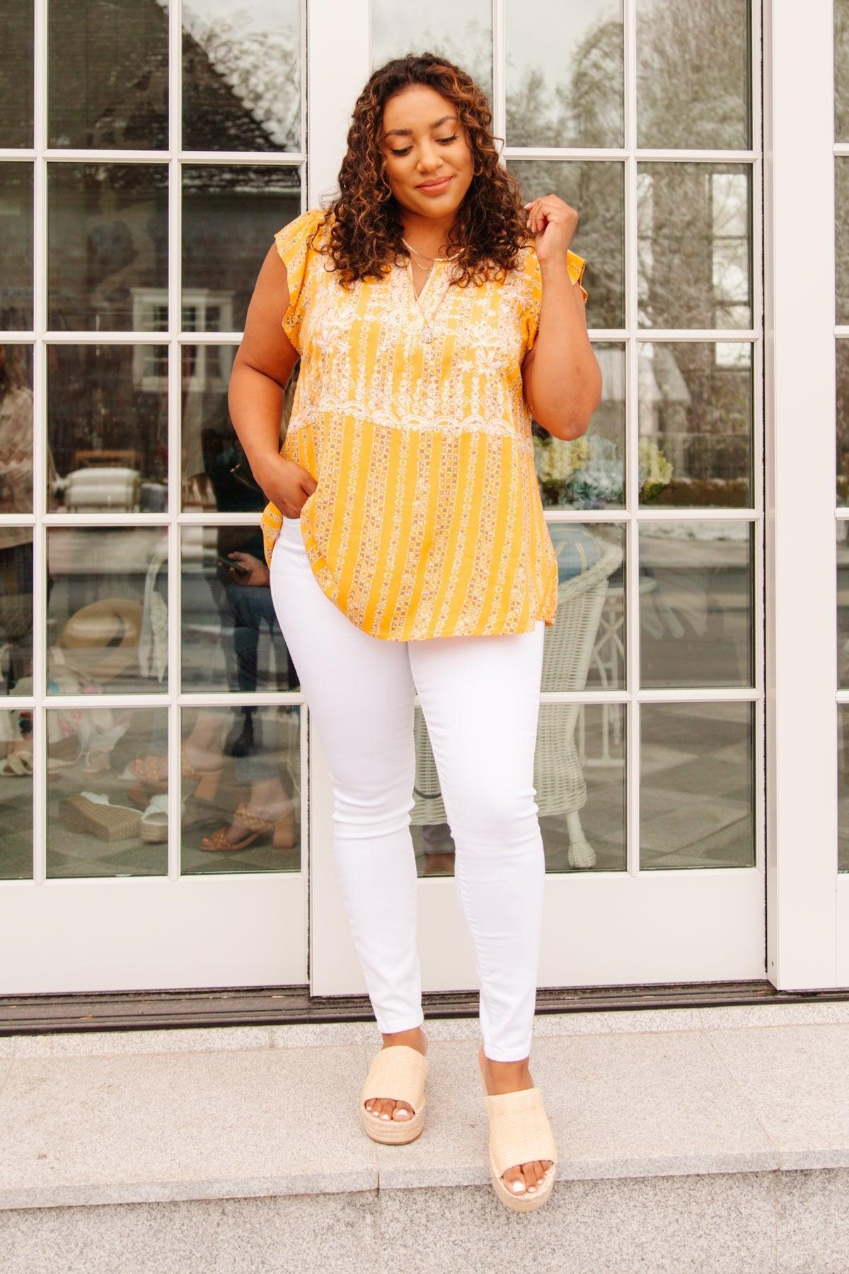 Hazel Blues® | Mellow Yellow Blouse - Hazel Blues®