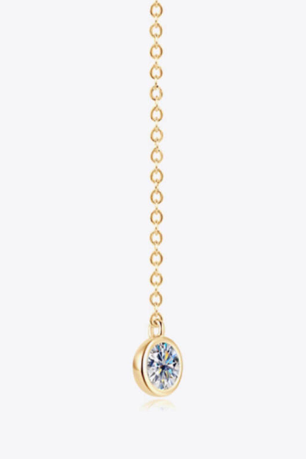 Hazel Blues® | Moissanite Chain Earrings - Hazel Blues®