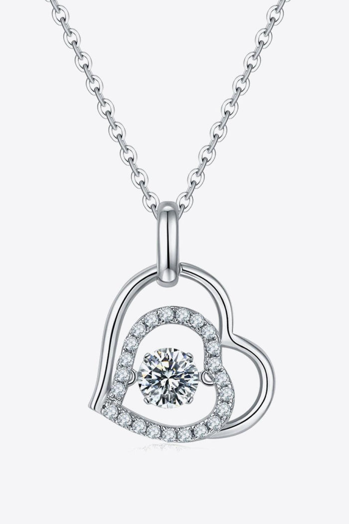 Hazel Blues® | Moissanite Heart Pendant Necklace - Hazel Blues®