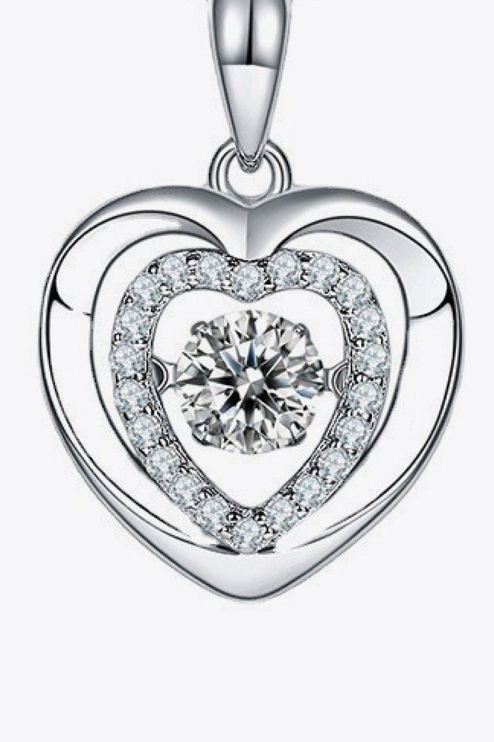 Hazel Blues® | Moissanite Heart Pendant Necklace - Hazel Blues®