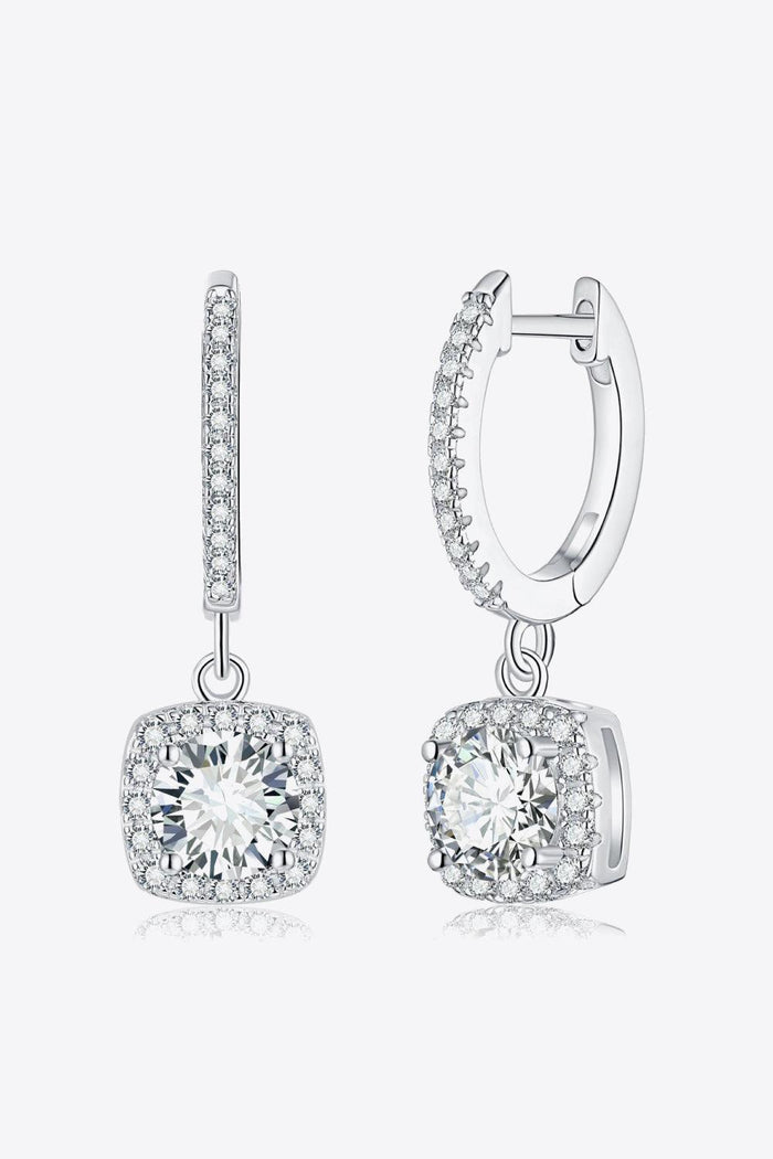 Hazel Blues® | Moissanite Huggie Drop Earrings - Hazel Blues®