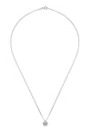 Hazel Blues® | Moissanite Pendant Platinum-Plated Necklace - Hazel Blues®