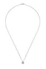 Hazel Blues® | Moissanite Pendant Platinum-Plated Necklace - Hazel Blues®