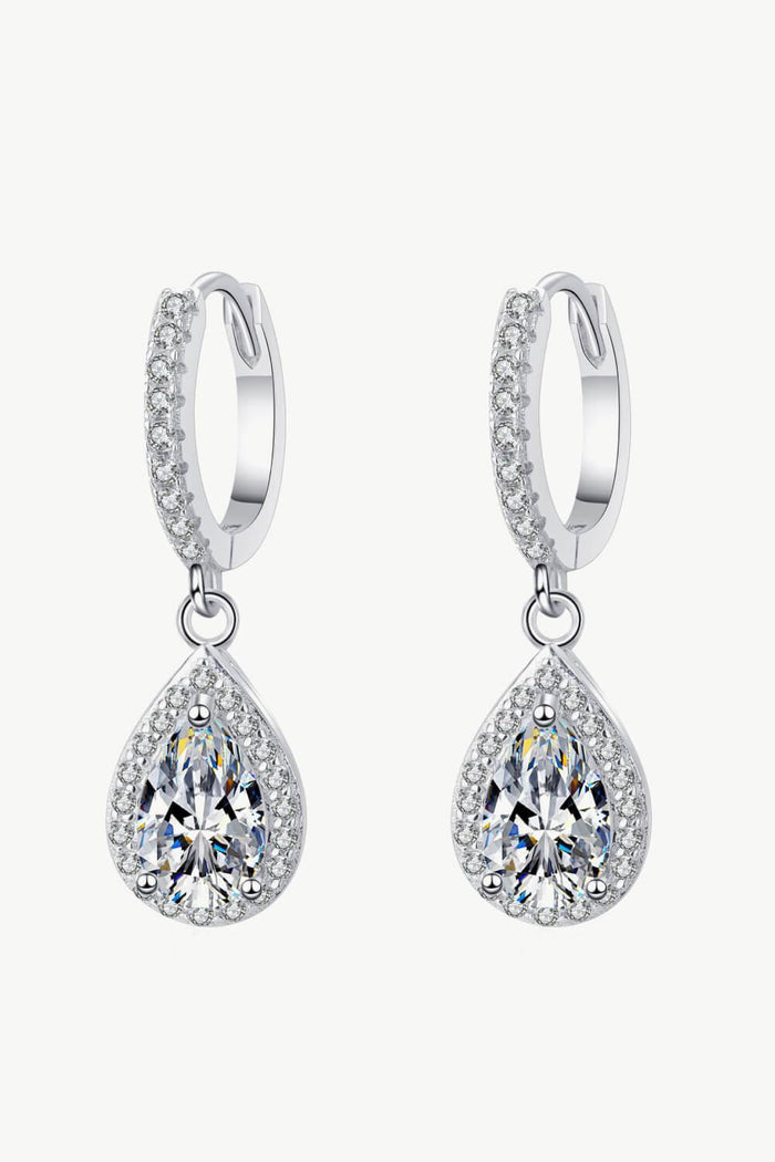 Hazel Blues® | Moissanite Teardrop Earrings - Hazel Blues®