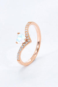 Hazel Blues® | Moonstone Heart-Shaped Ring - Hazel Blues®