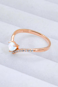 Hazel Blues® | Moonstone Heart-Shaped Ring - Hazel Blues®