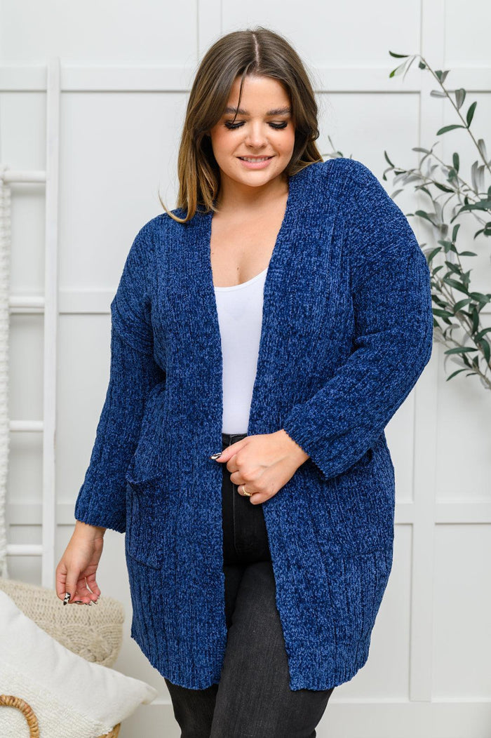 Hazel Blues® | Mountain Mornings Cardigan In Navy - Hazel Blues®