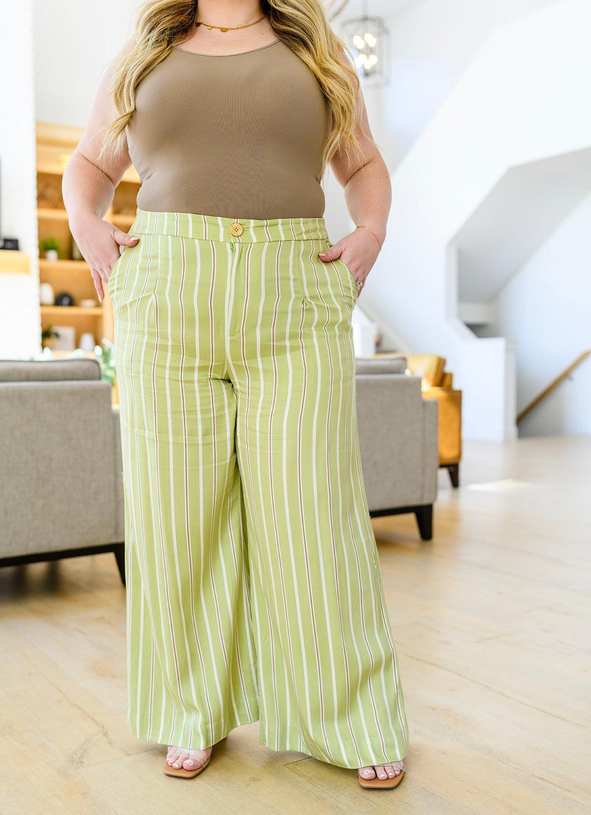 Hazel Blues® | Never Underrated Striped Wide Leg Trousers - Hazel Blues®