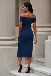 Hazel Blues® | Off-Shoulder Short Sleeve Split Dress - Hazel Blues®
