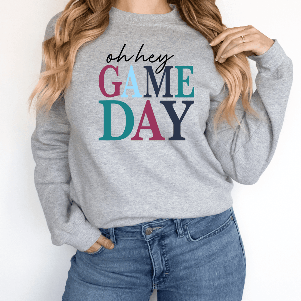 Hazel Blues® | Oh Hey Game Day Graphic Sweatshirt - Hazel Blues®