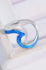 Hazel Blues® | Opal Contrast 925 Sterling Silver Ring - Hazel Blues®
