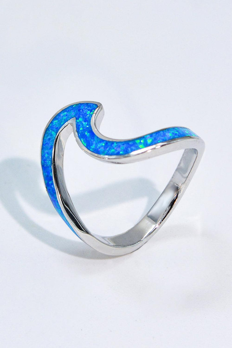 Hazel Blues® | Opal Contrast 925 Sterling Silver Ring - Hazel Blues®