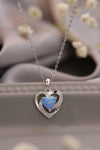 Hazel Blues® | Opal Heart Pendant Necklace - Hazel Blues®