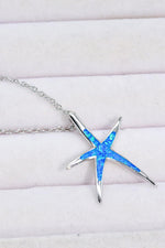 Hazel Blues® | Opal Starfish Pendant Necklace - Hazel Blues®