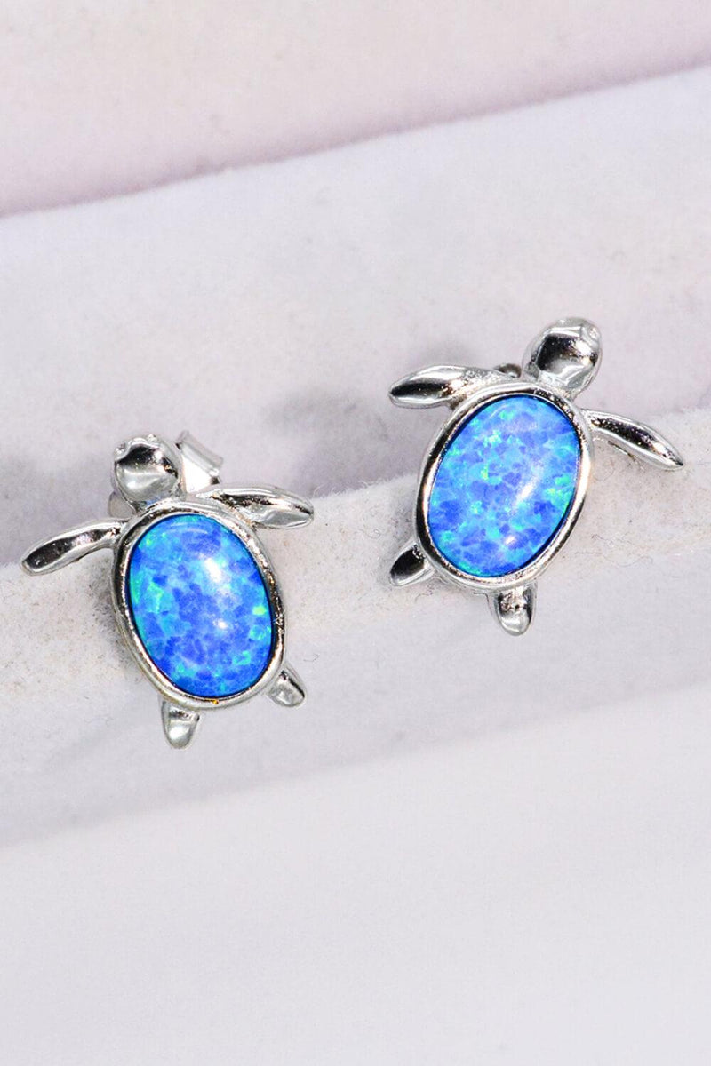 Hazel Blues® | Opal Turtle Stud Earrings - Hazel Blues®