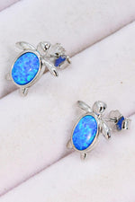 Hazel Blues® | Opal Turtle Stud Earrings - Hazel Blues®