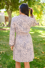 Hazel Blues® | Ophelia Animal Print Shirred Waist Dress - Hazel Blues®