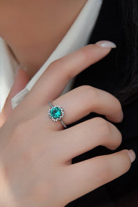 Hazel Blues® | Paraiba Tourmaline Flower Shape Ring - Hazel Blues®