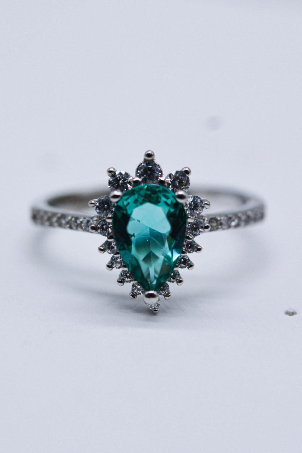 Hazel Blues® | Paraiba Tourmaline Pear Shape Ring - Hazel Blues®