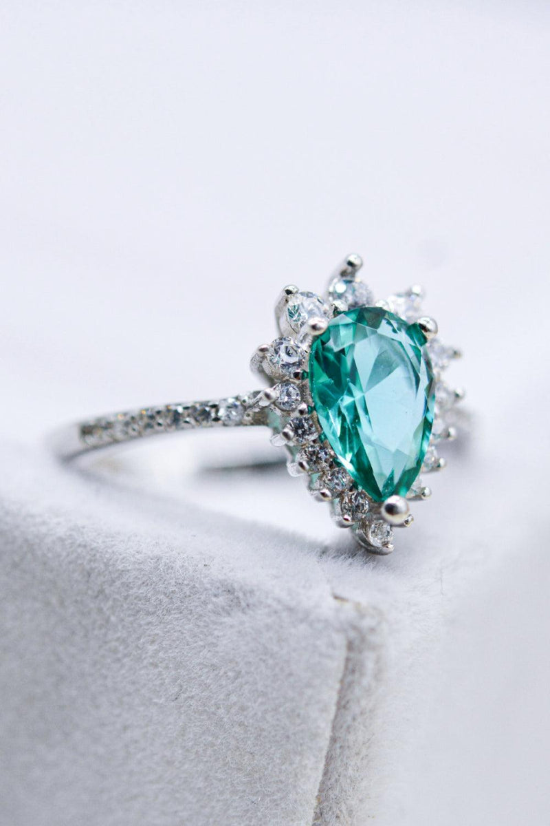 Hazel Blues® | Paraiba Tourmaline Pear Shape Ring - Hazel Blues®