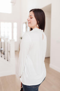 Hazel Blues® | Picture This Top In Off White - Hazel Blues®