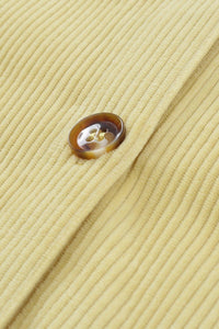 Hazel Blues® | Pocketed Button Ribbed Textured Shacket - Hazel Blues®