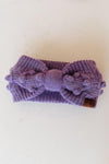 Hazel Blues® | Pom Knit Head Wrap In Periwinkle - Hazel Blues®