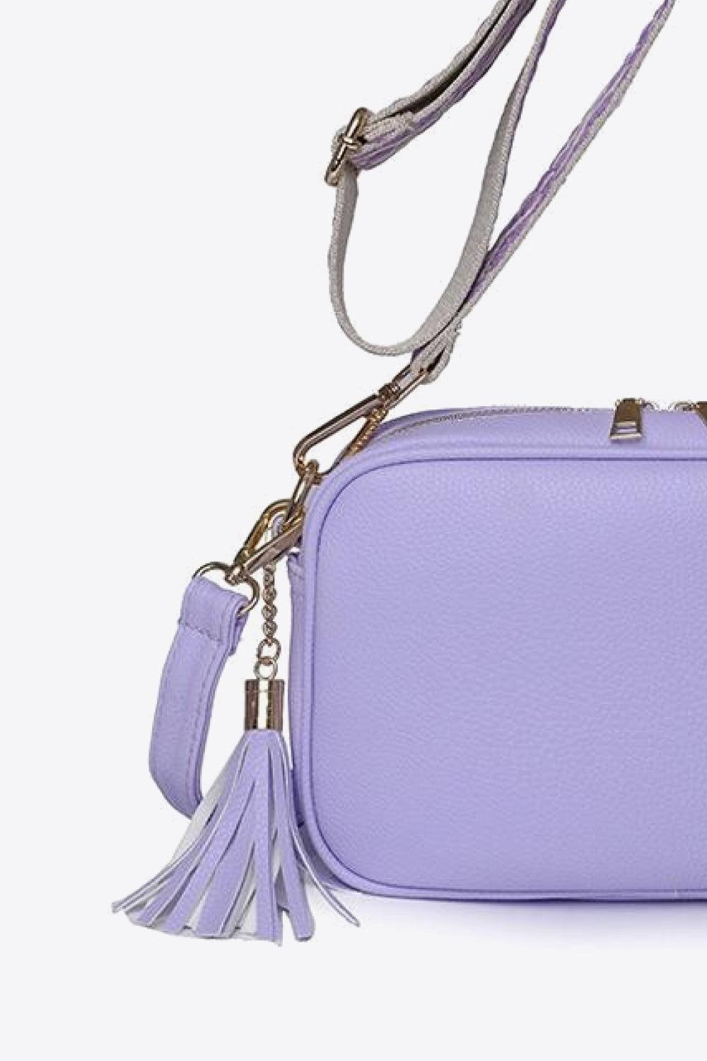 Hazel Blues® | PU Leather Tassel Crossbody Bag - Hazel Blues®