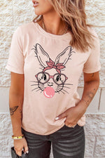 Hazel Blues® | Rabbit Graphic Easter Tee Shirt - Hazel Blues®