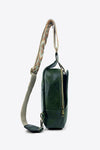 Hazel Blues® | Random Pattern Adjustable Strap PU Leather Sling Bag - Hazel Blues®
