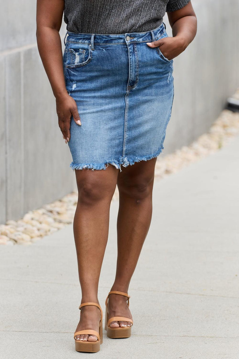 Hazel Blues® | RISEN Amelia Denim Mini Skirt - Hazel Blues®