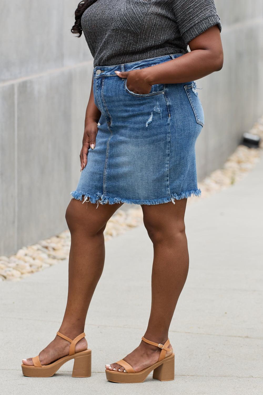 Hazel Blues® | RISEN Amelia Denim Mini Skirt - Hazel Blues®