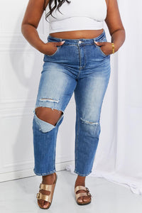 Hazel Blues® | RISEN Emily High Rise Relaxed Jeans - Hazel Blues®