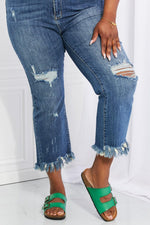 Hazel Blues® | RISEN Undone Chic Straight Leg Jeans - Hazel Blues®