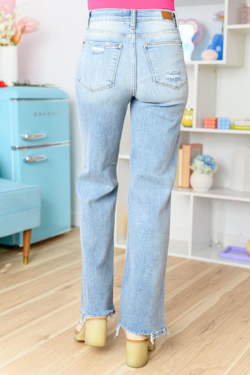 Hazel Blues® | Rose Hi Rise Straight Cut Jeans - Hazel Blues®