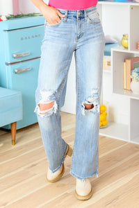 Hazel Blues® | Rose Hi Rise Straight Cut Jeans - Hazel Blues®