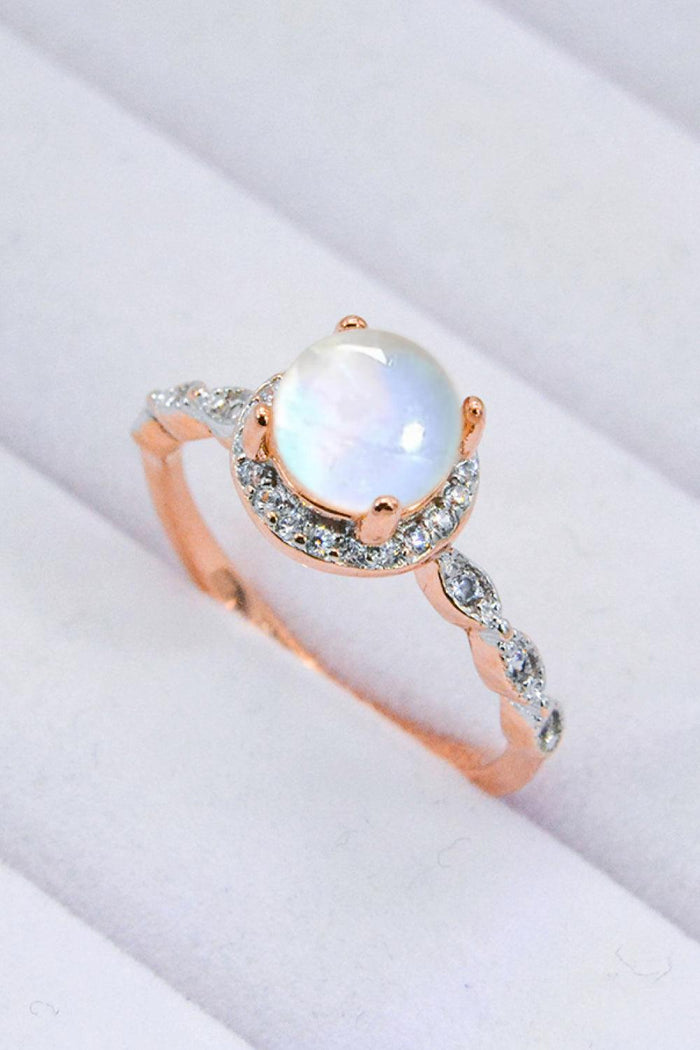 Hazel Blues® | Round Moonstone Ring - Hazel Blues®