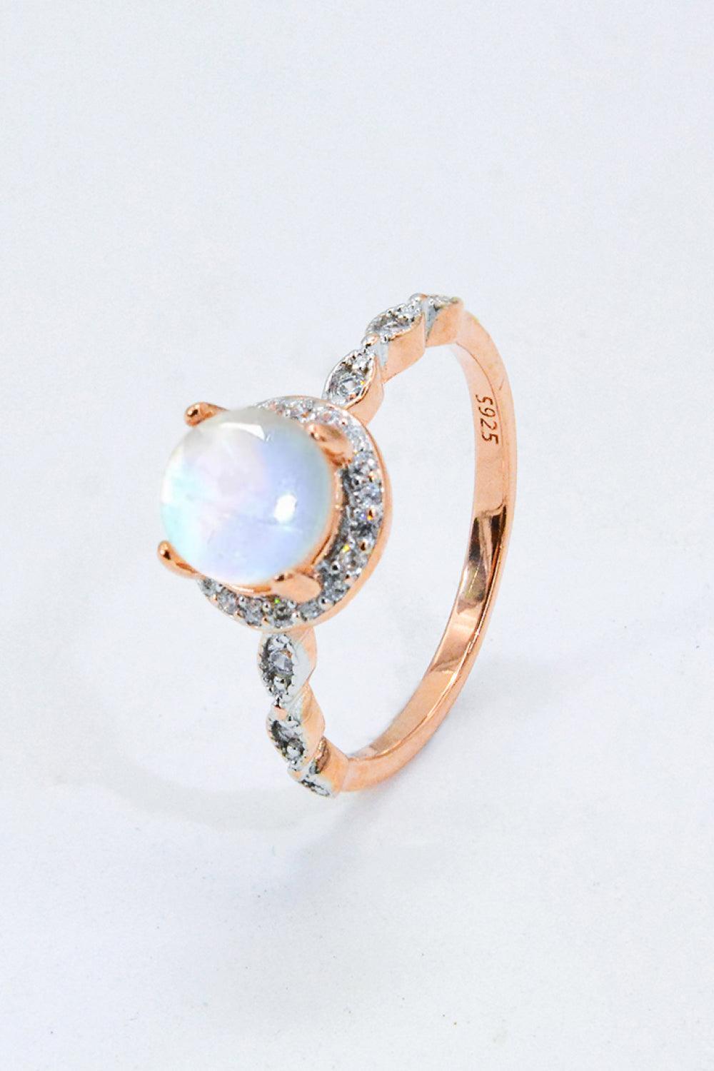 Hazel Blues® | Round Moonstone Ring - Hazel Blues®