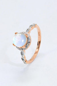 Hazel Blues® | Round Moonstone Ring - Hazel Blues®