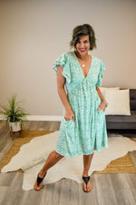 Hazel Blues® | Ruffle Me Up Midi Dress - Hazel Blues®
