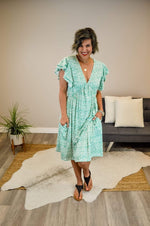 Hazel Blues® | Ruffle Me Up Midi Dress - Hazel Blues®