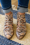 Hazel Blues® | Sadie Ankle Boots In Snakeskin - Hazel Blues®