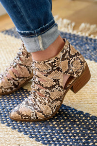 Hazel Blues® | Sadie Ankle Boots In Snakeskin - Hazel Blues®