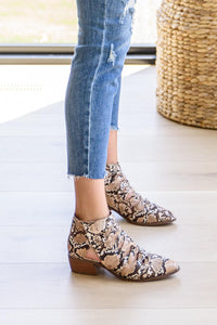 Hazel Blues® | Sadie Ankle Boots In Snakeskin - Hazel Blues®