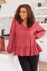 Hazel Blues® | Sassy Swing Tiered Top - Hazel Blues®