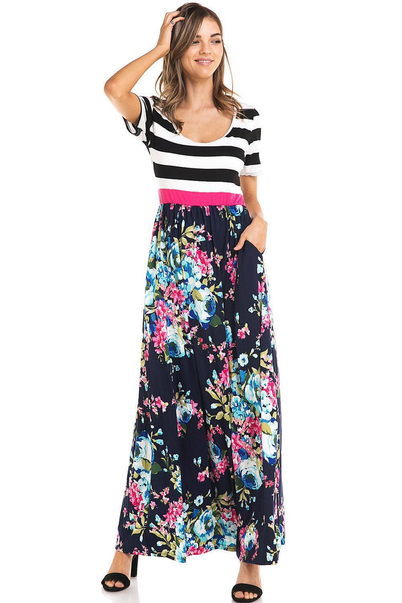 Hazel Blues® | Shar Floral Maxi - Hazel Blues®