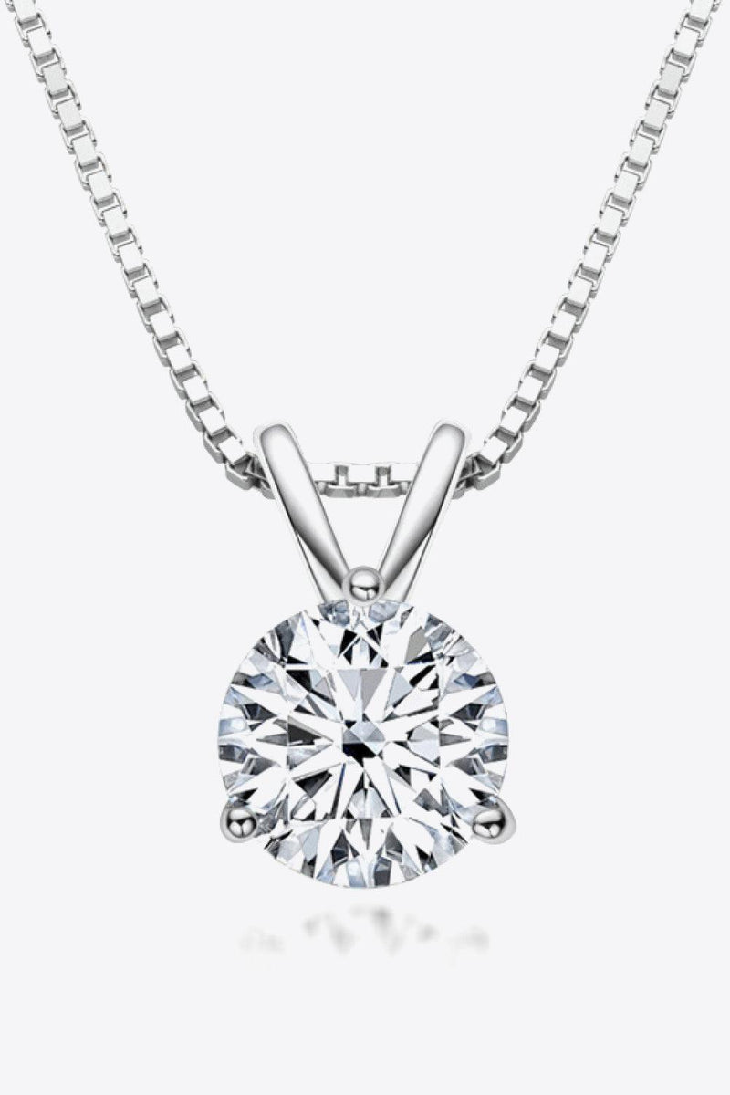 Hazel Blues® | Show Off 1 Carat Moissanite Pendant Necklace - Hazel Blues®