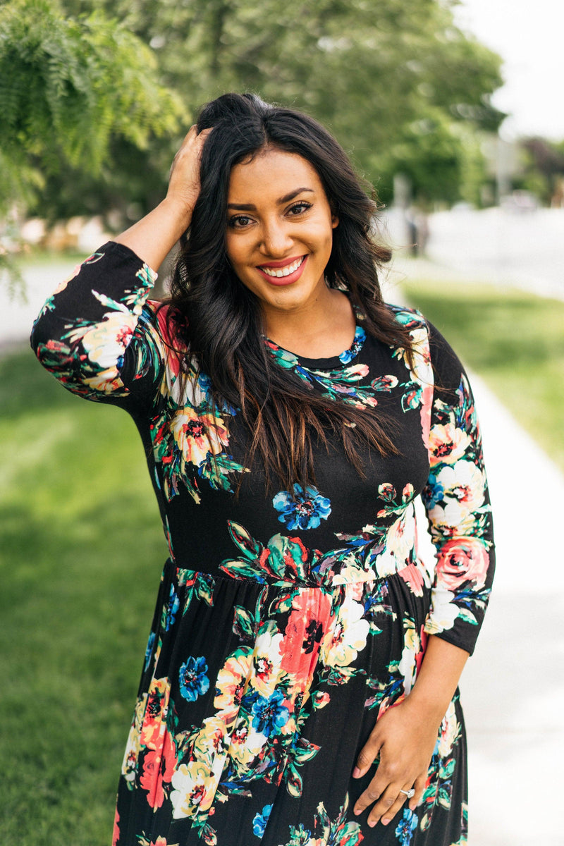 Hazel Blues® | Sienna Black Maxi Dress - Hazel Blues®